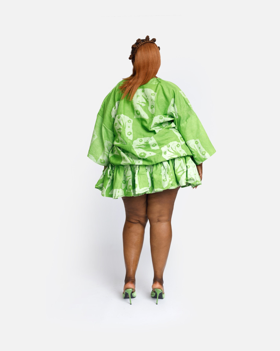 Green Clock-It Mini Boubou Set