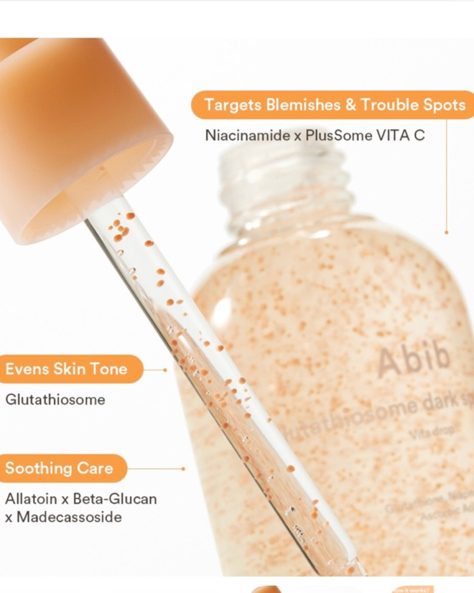 Abib Glutathiosome Dark Spot Serum Vita Drop | The Beauty Supply Mart.  Skincare and Beauty Store