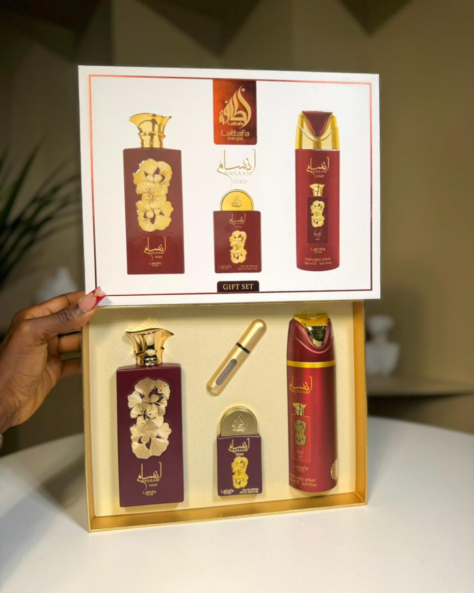 Lattafa Gift Set (ANSAAM GOLD) | Scent_by_teemah.