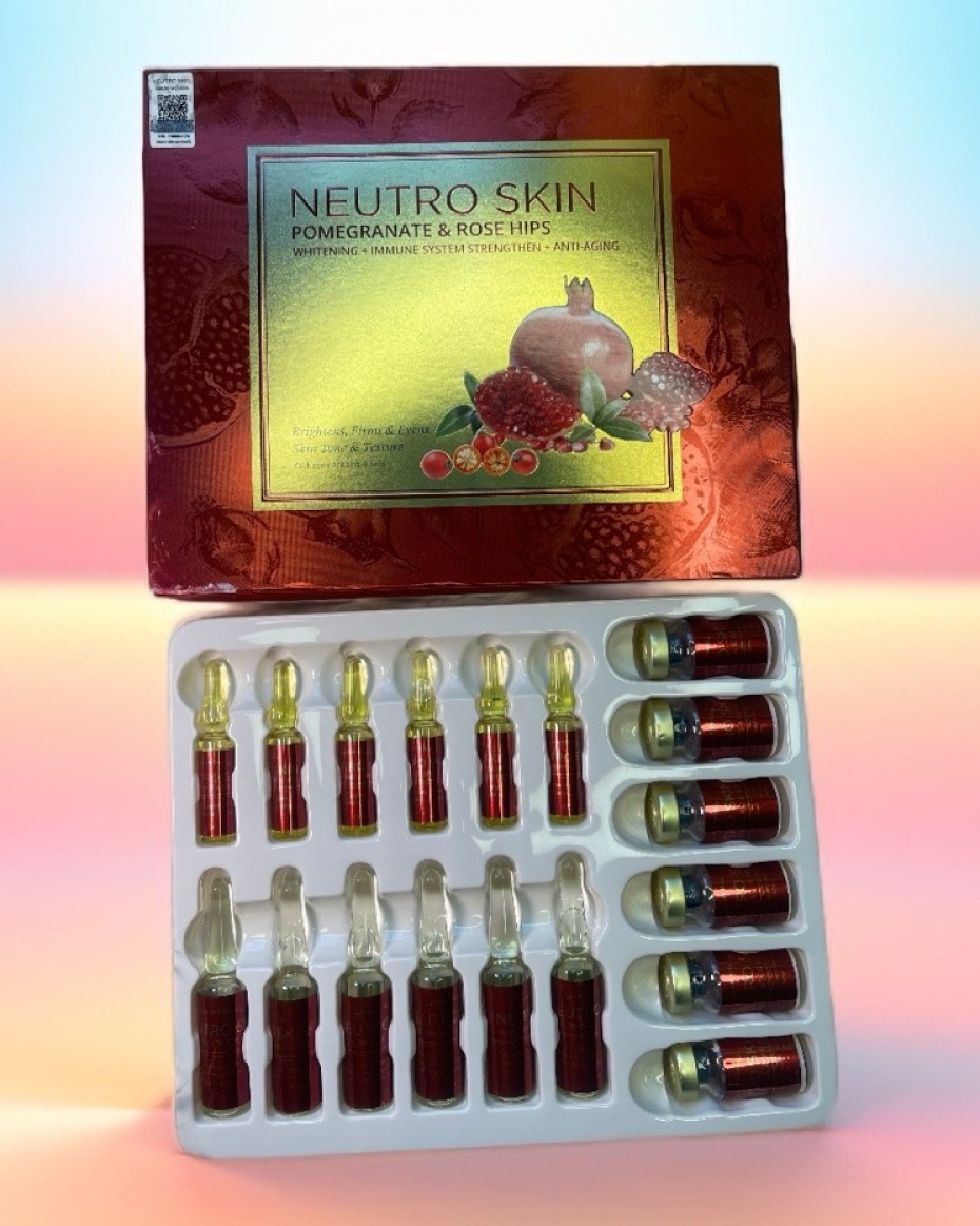 neutro skin pomegranate glutathione injections Neutro skin pomegranate whitening antioxidant injection