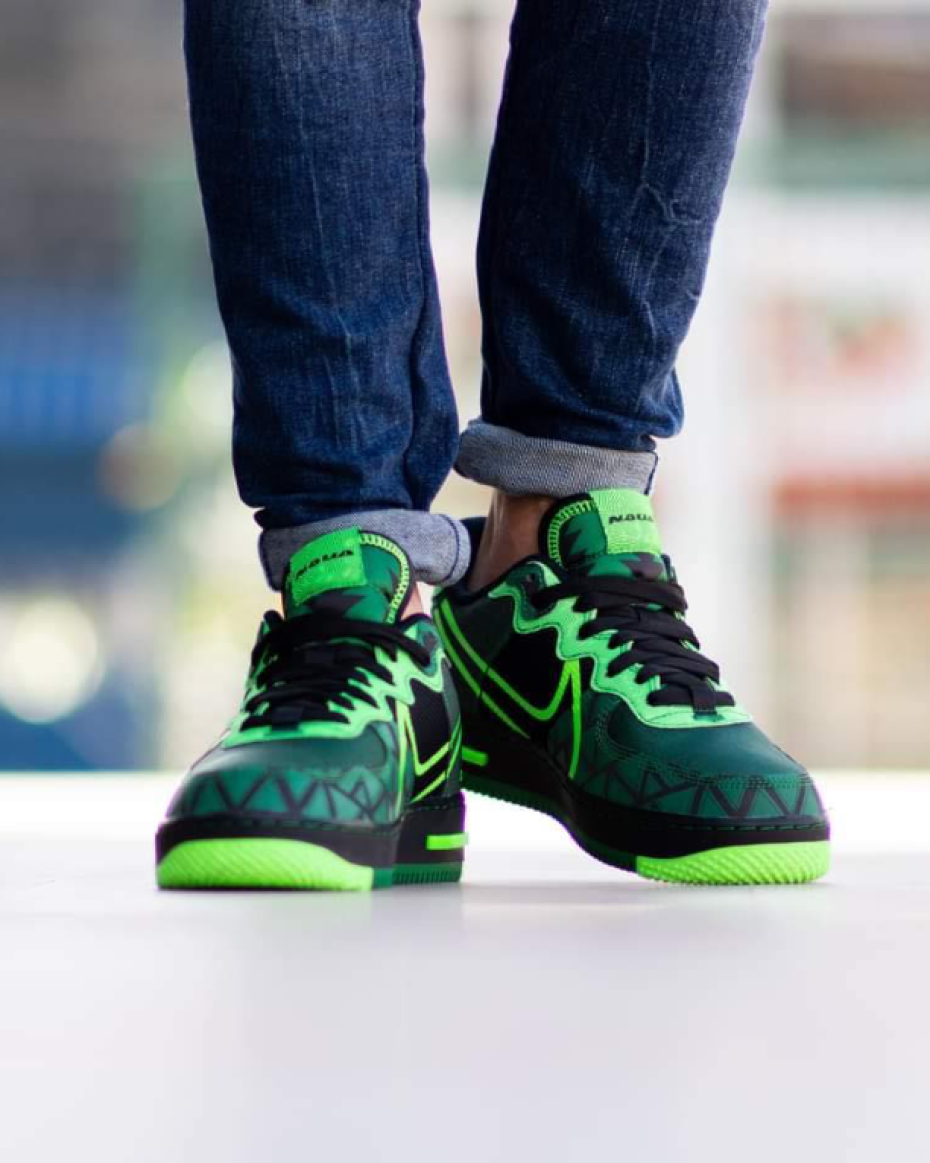 React Qs Nike Af1 Naija Nike Air Force Trainers [Limited Edition