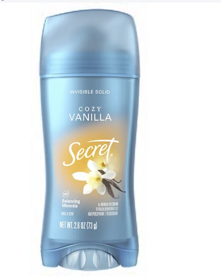 Secret Cozy Vanilla Deodorant Invisible Solid