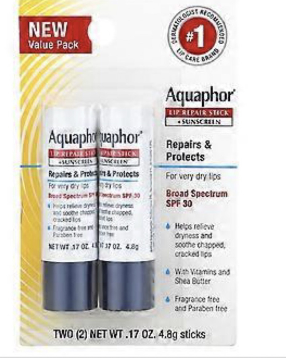Aquaphor Lip Stick And Sunscreen