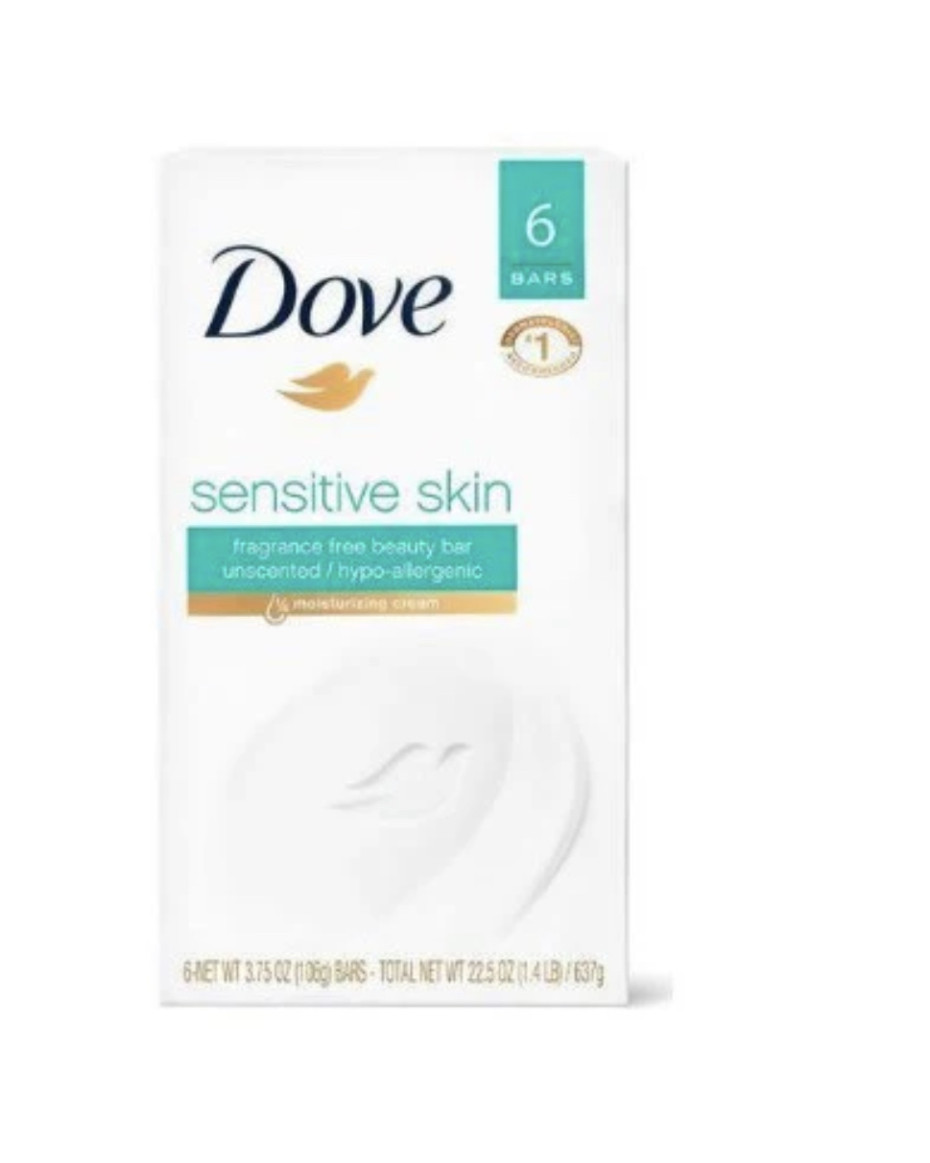 Dove sensitive moisturizing cream 6bar pairs
