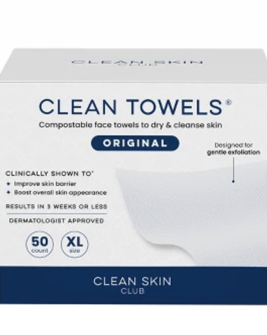 Clean Towel Clean Skin Club 50counts