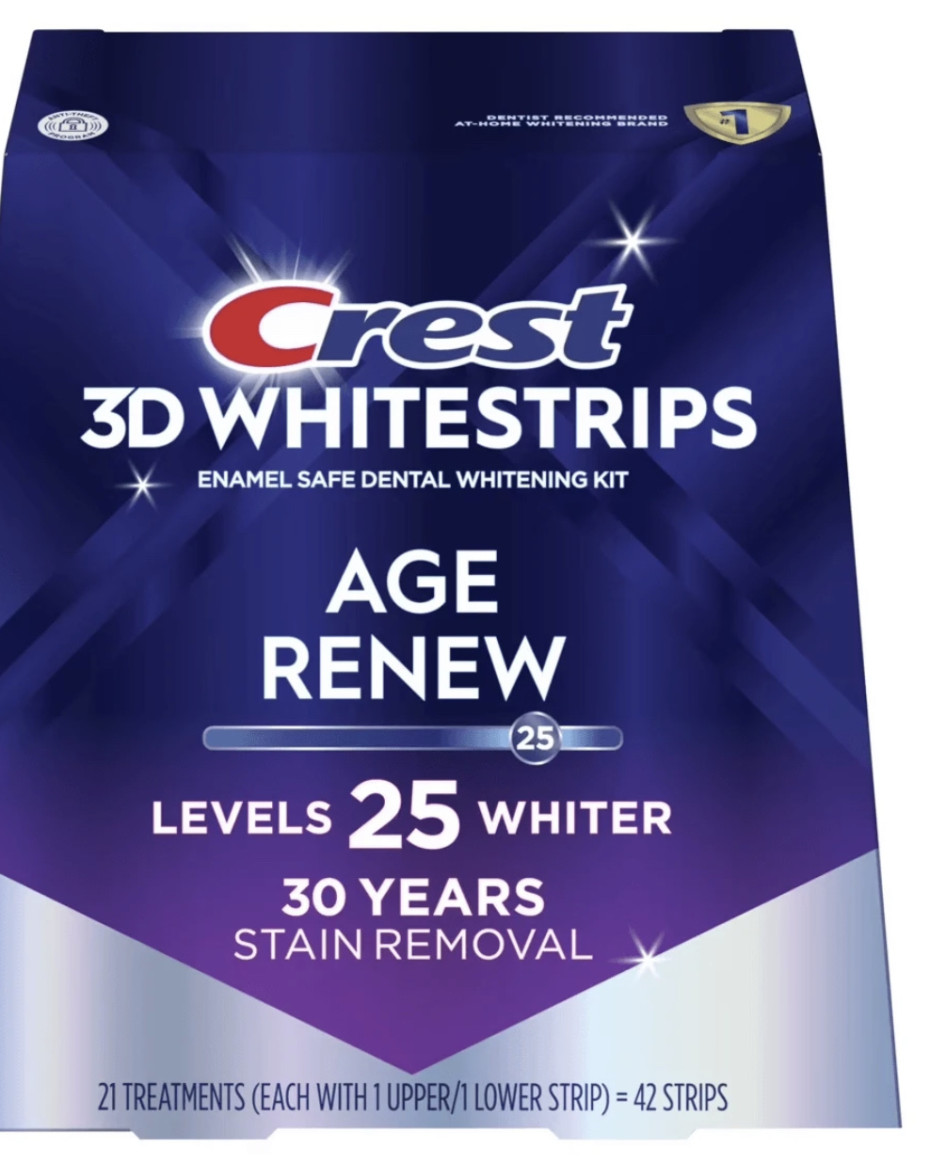 Crest 3D Whitestrips Age Renew Level 25 Whiter