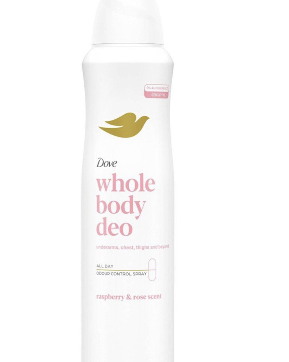 Dove Whole Body Deo Raspberry & Rose Scent Spray