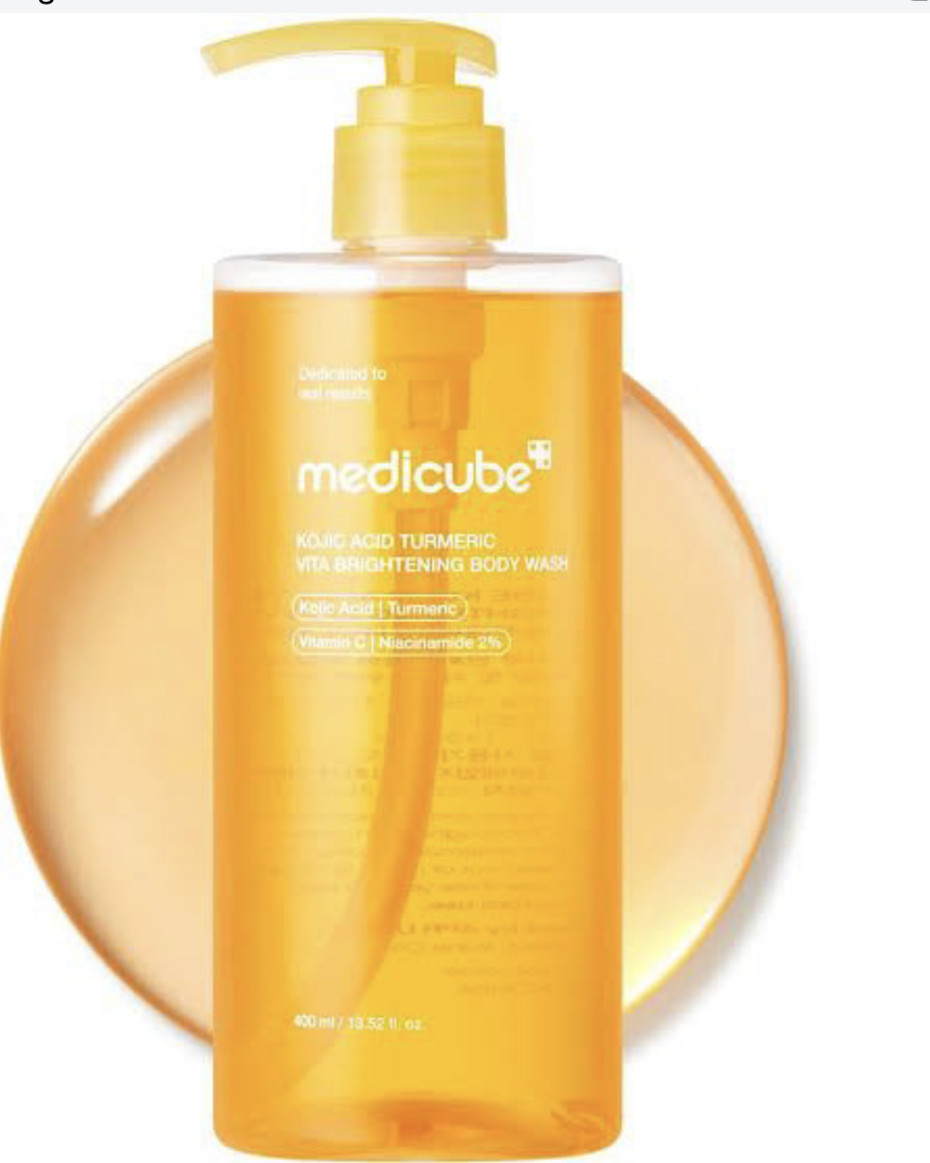 medicube kojic acid turmeric vita brightening body wash