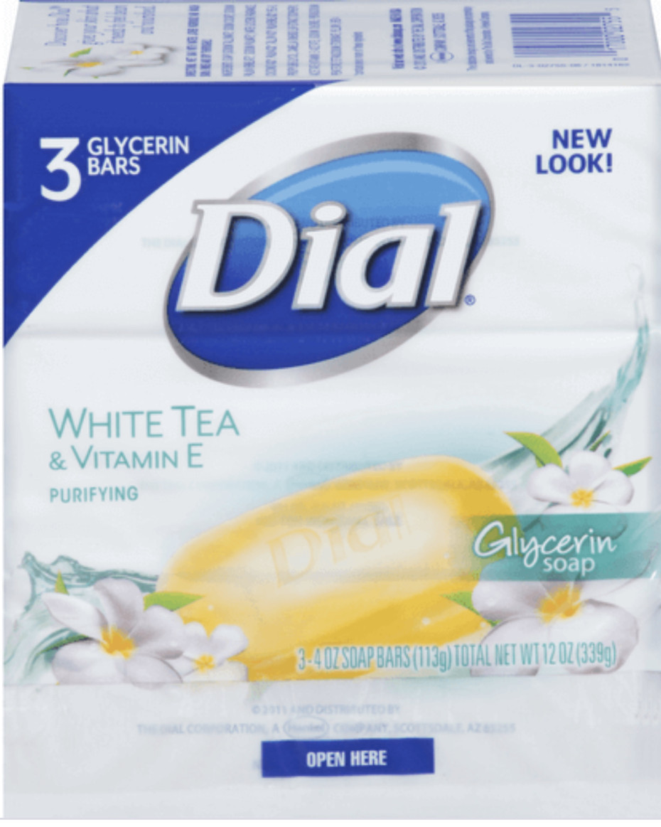Dial White Tea & Vitamin C Purifying 3 Bar Glycerin