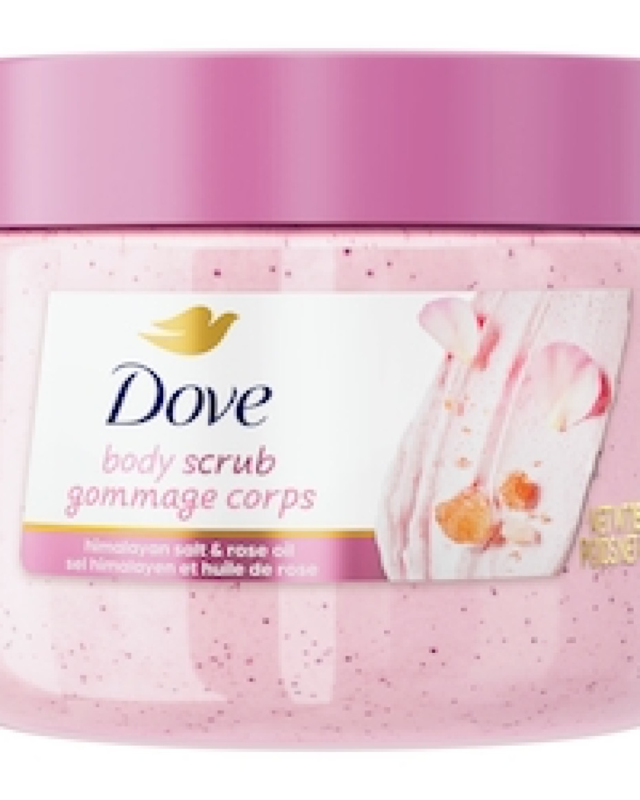 Dove Body Scrub Himalayan Salt An Rose Oil