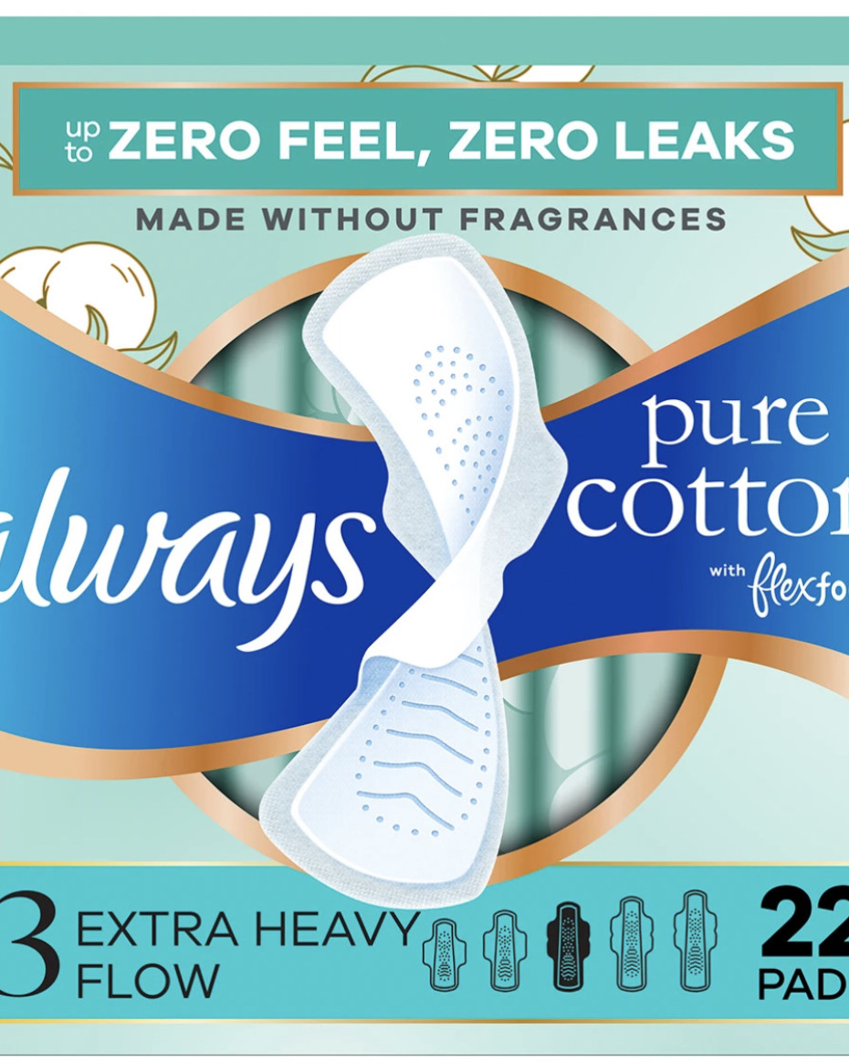 Always Pure Cotton Size 3 Extra Heavy Flow