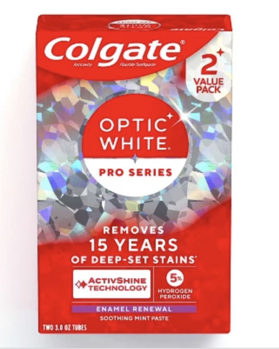 Colgate Optic White Pro Series Enamel Renewal 2 Pack