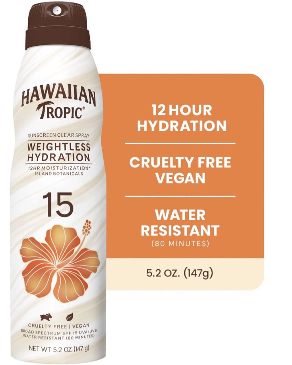 Hawaiian Tropic Weightless Hydration 15 Sunscreen