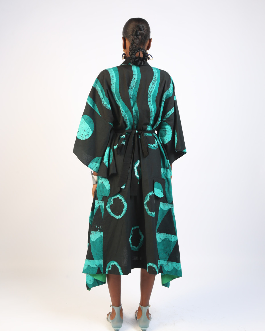 MULTIPRINT SHIRT DRESS