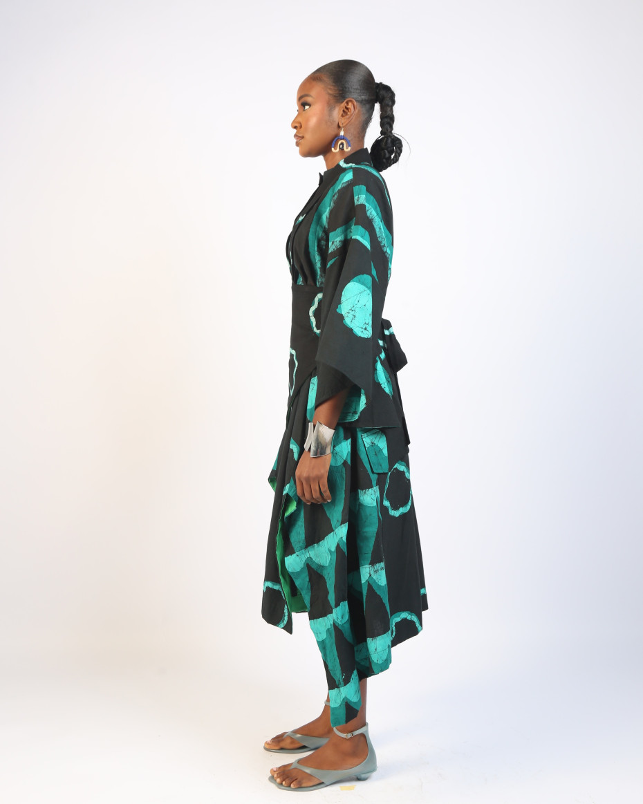 MULTIPRINT SHIRT DRESS