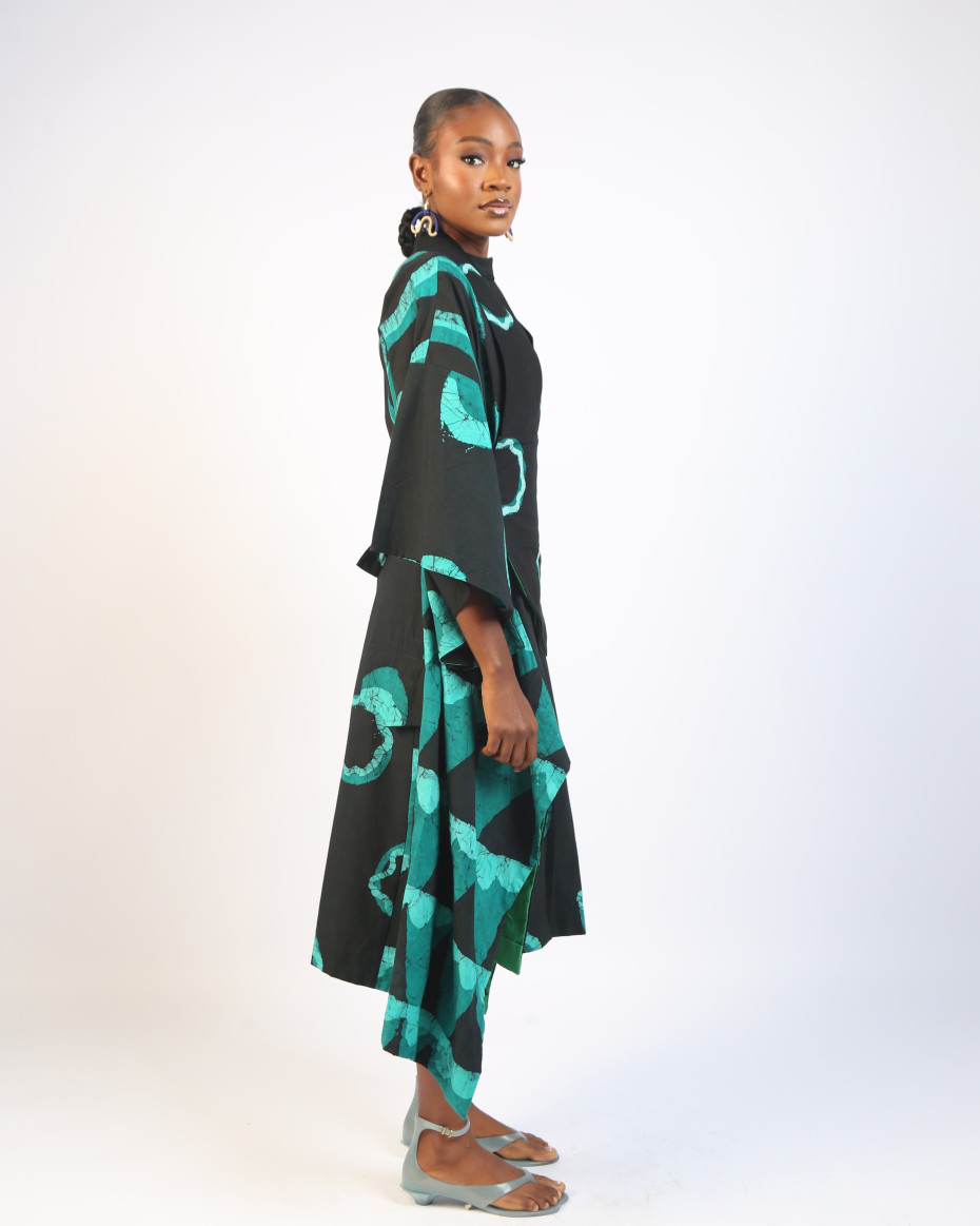 MULTIPRINT SHIRT DRESS