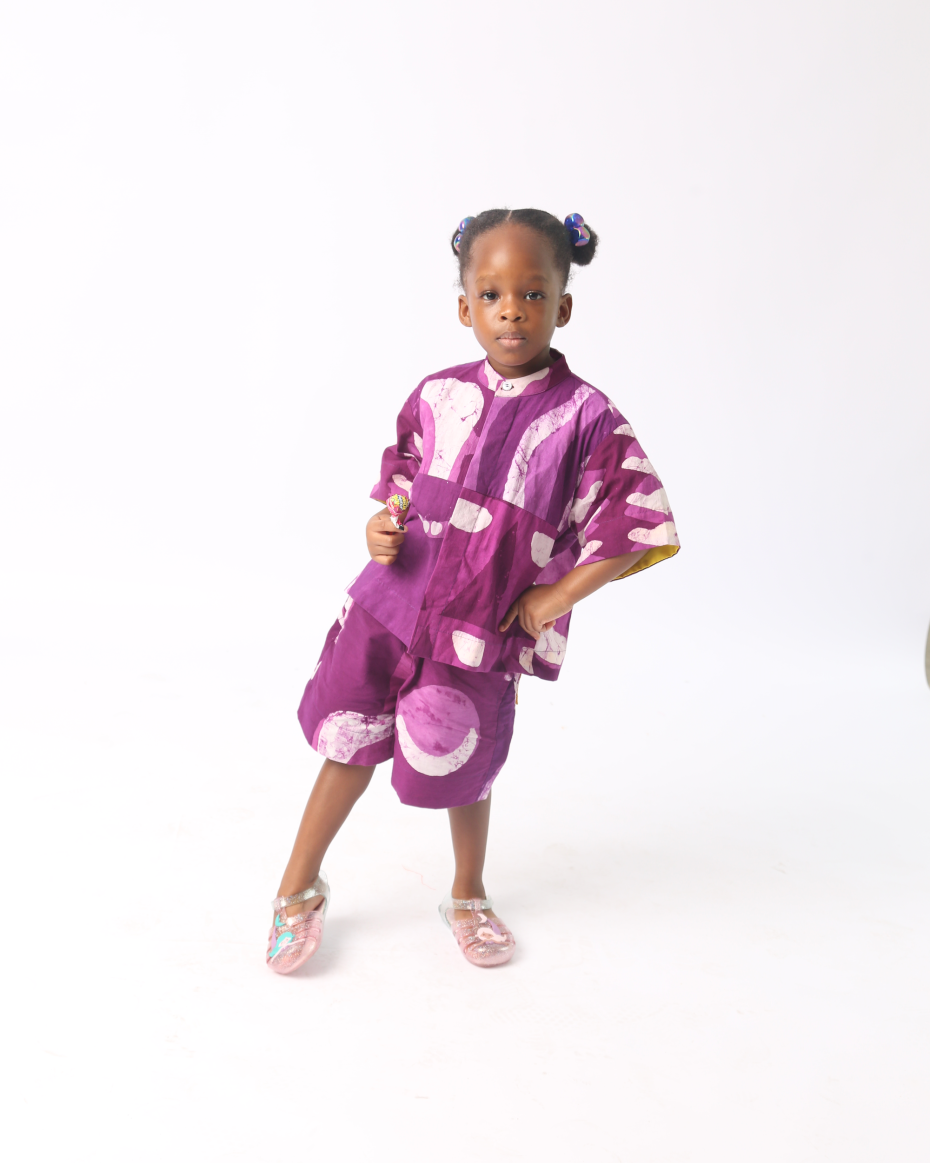 KIDS WHITE AND MAGENTA MULTIPRINT SHIRT