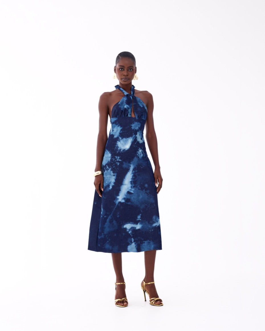 The Paris Denim Dress Midi