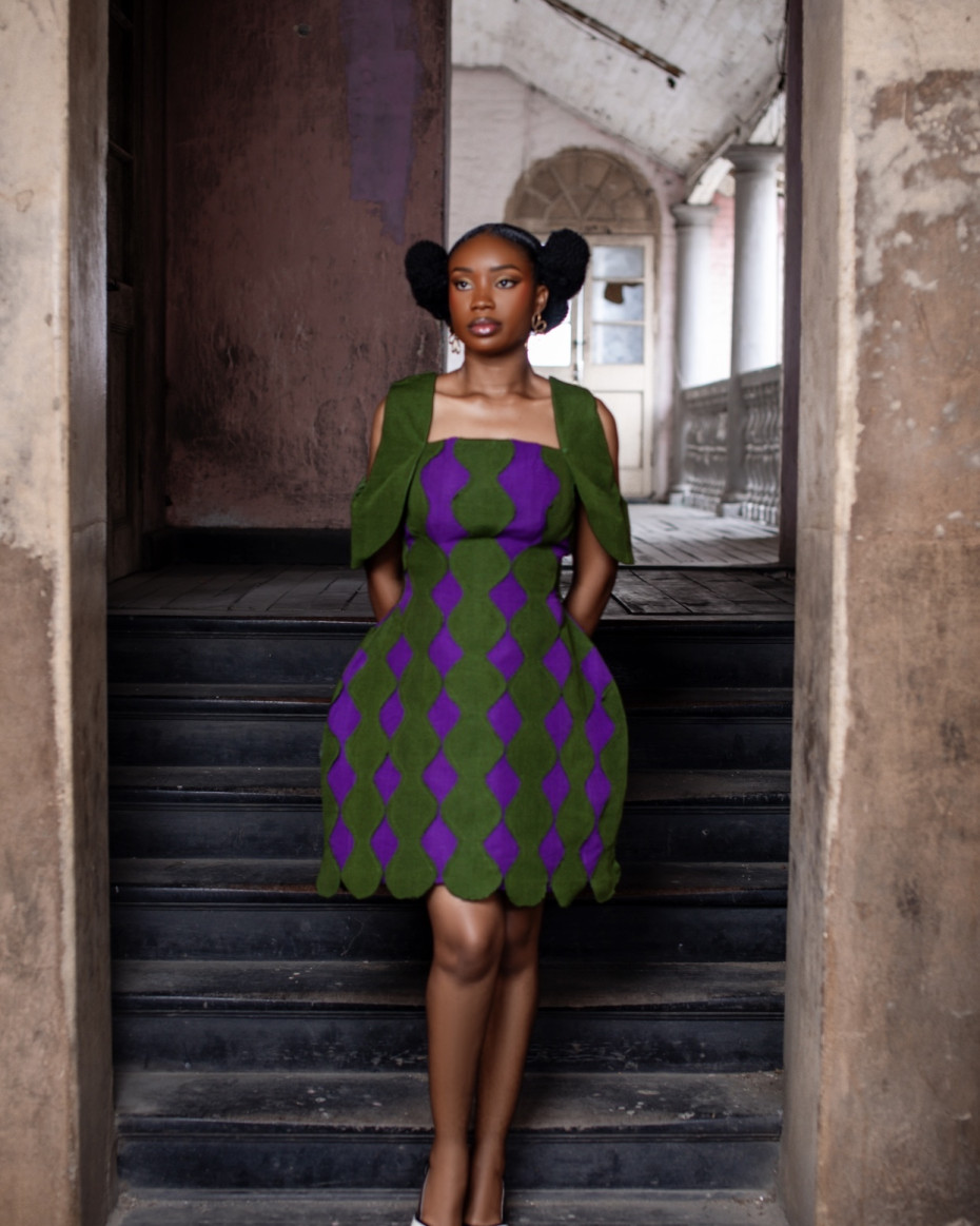 Oni Dress In Green