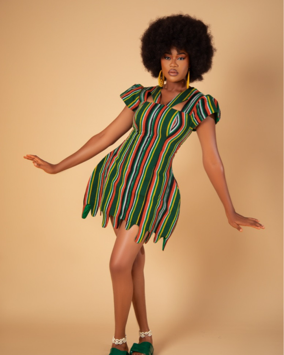 Eden dress in green