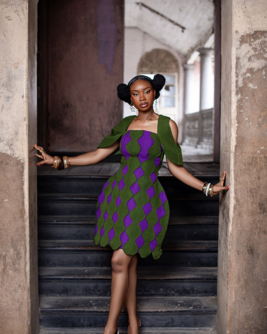 Oni Dress In Green