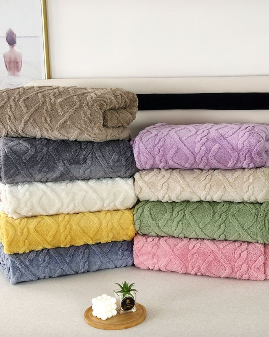 Ins Style Double Sided Plush Blanket