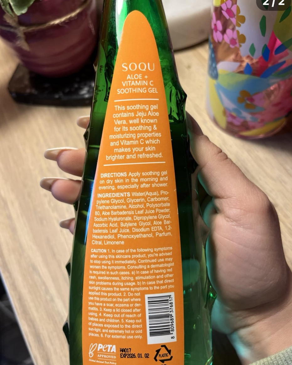 SOQU Aloe + Vitamin C Soothing Gel. After Sunburn Gel | Selfcare Naija  Essentials. Your personal care shop for life.