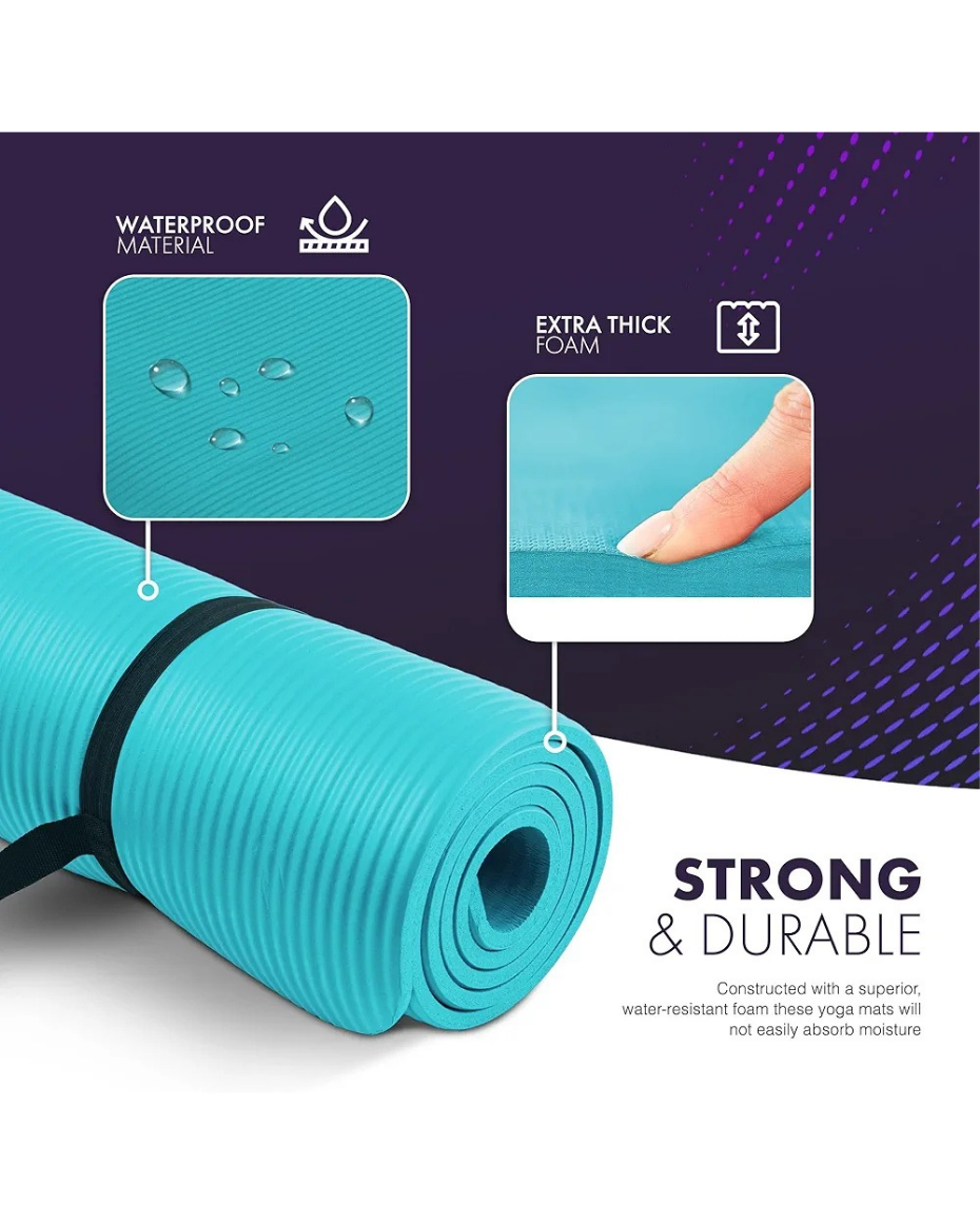 Kayman Exercise Yoga Mat Teal Colour