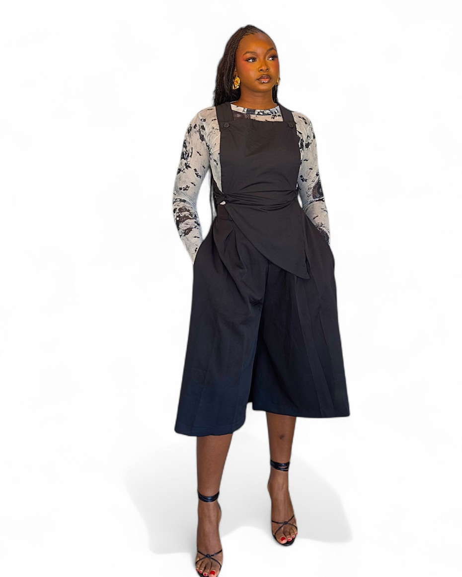 T5S Cropped Pinafore