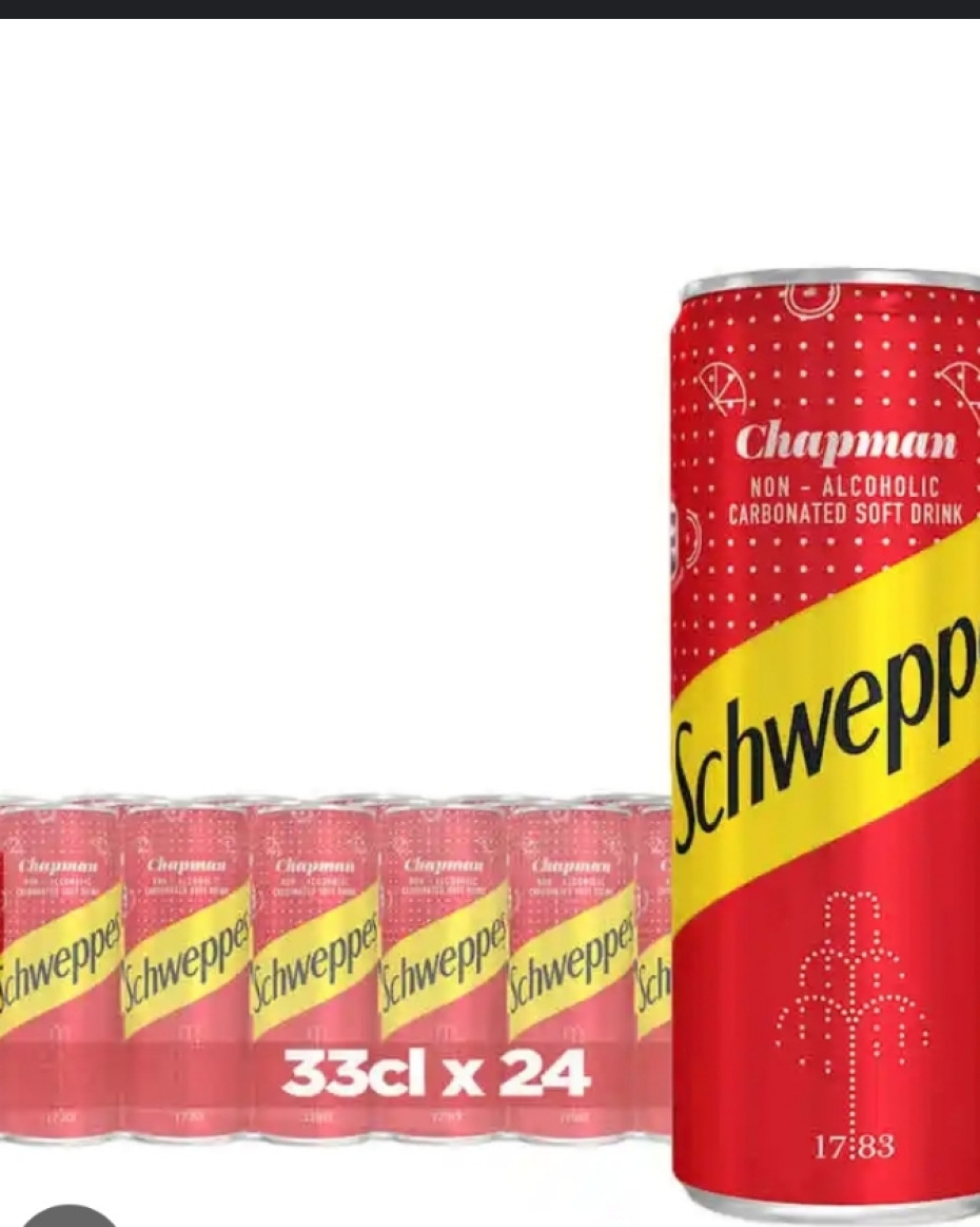 33cl CAN x 24 Schwepps Chapman ng