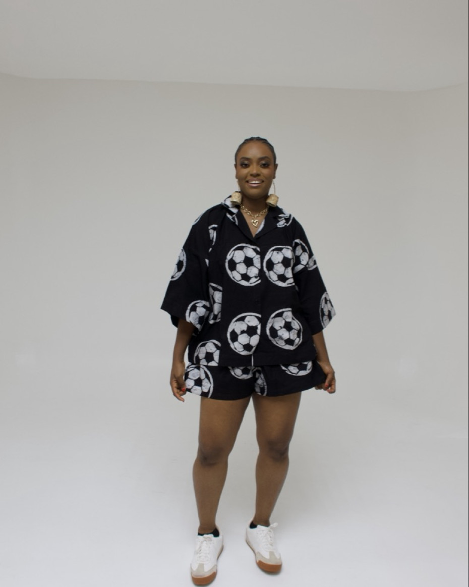 Black FootBall Short Set