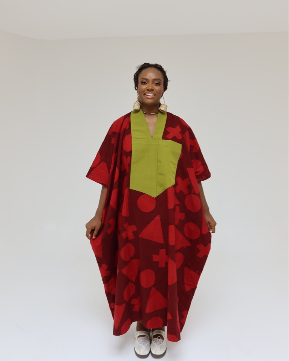 Maroon Tone 3/4 Maxi