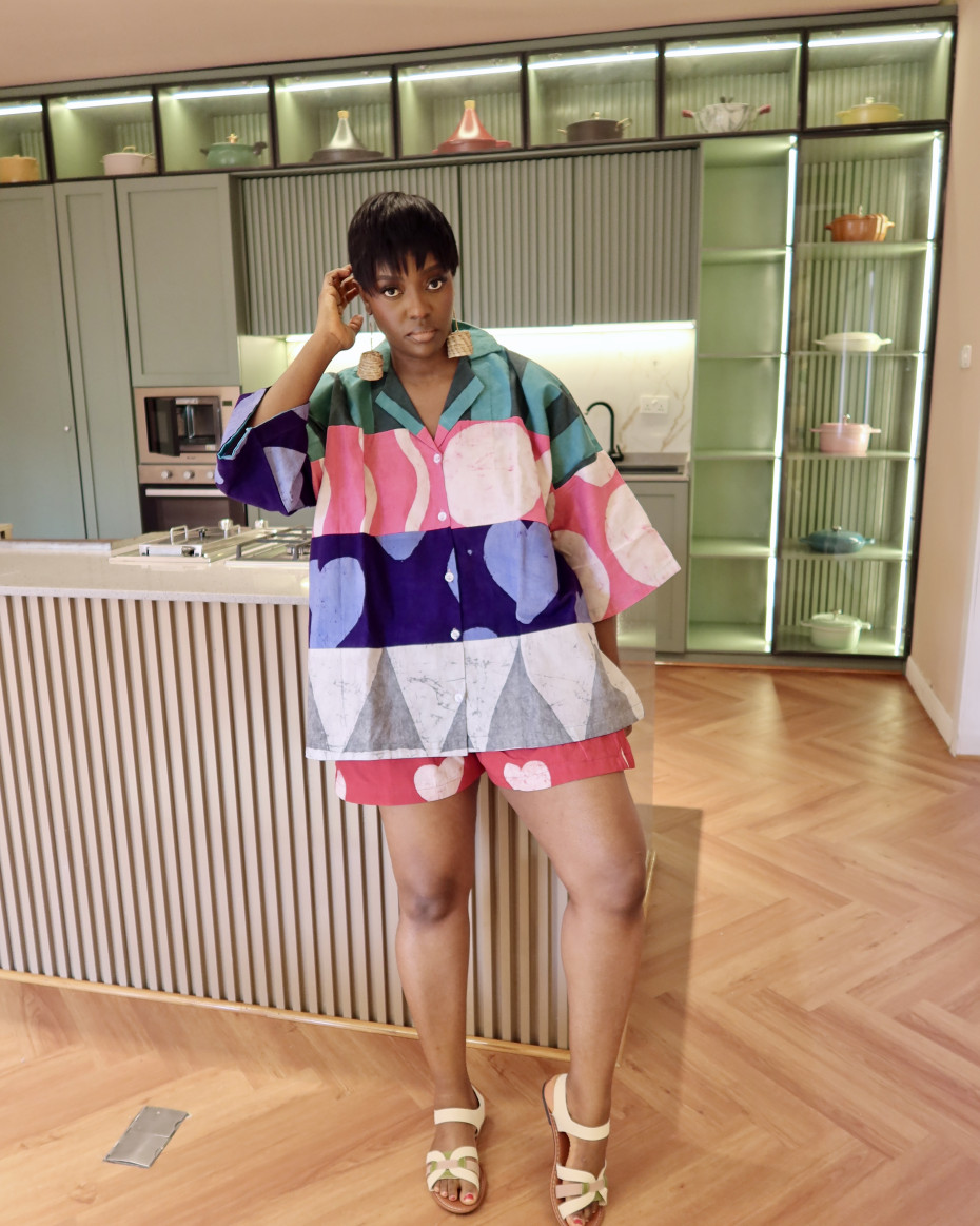 Multicolored Short Set