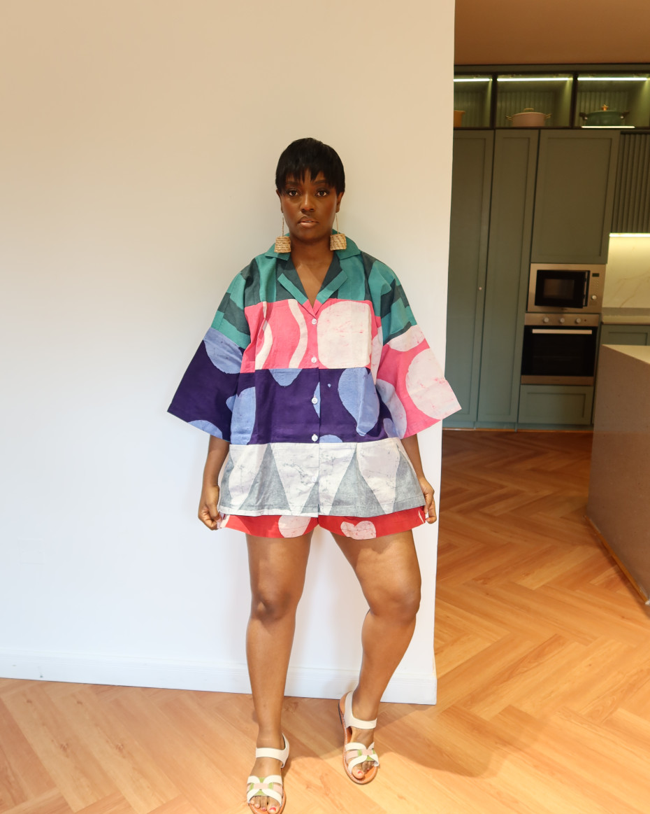 Multicolored Short Set