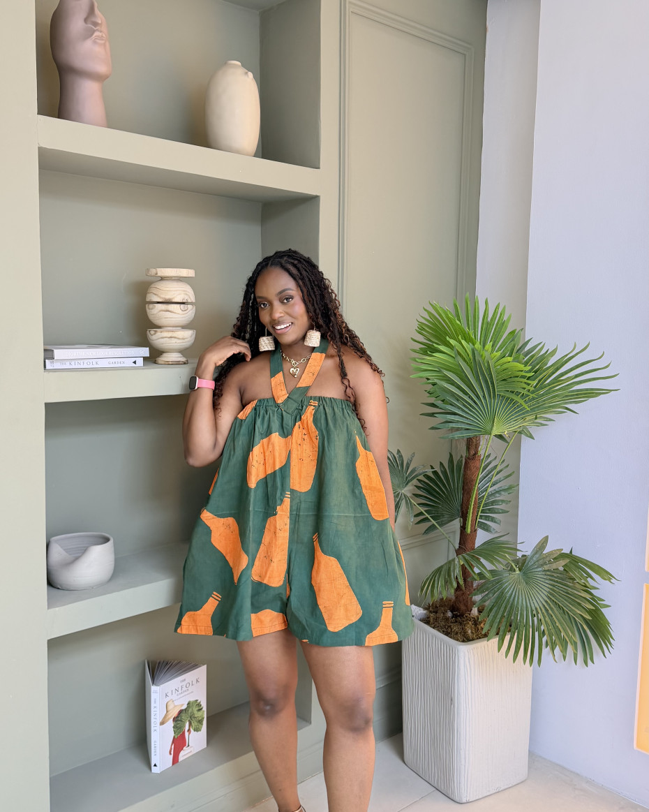 Bottle Print Playsuit