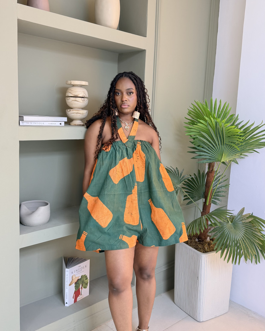 Bottle Print Playsuit