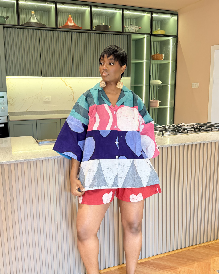 Multicolored Short Set