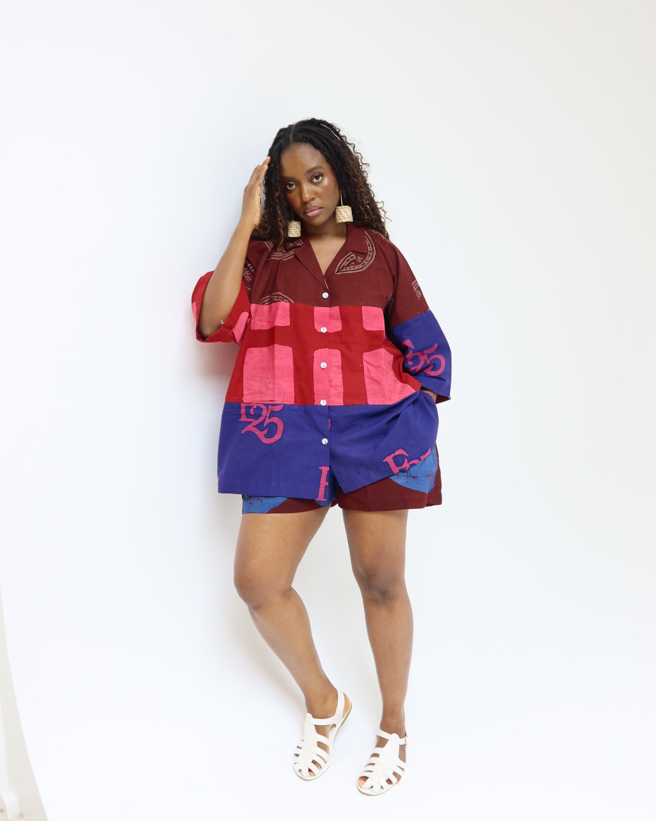 Multicolored Short Set (one size Which Fits Uk8-16 Only)