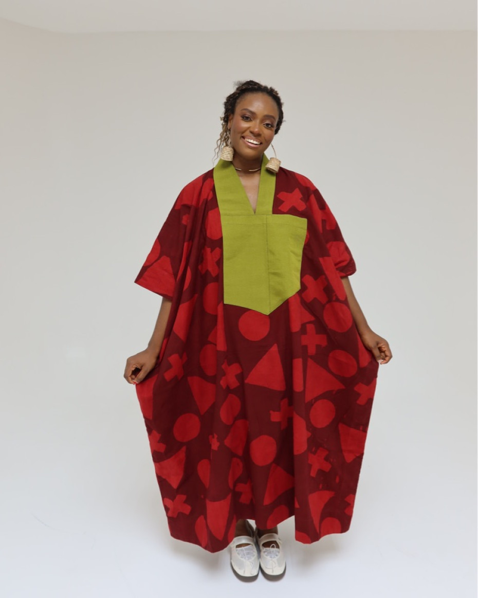 Maroon Tone 3/4 Maxi