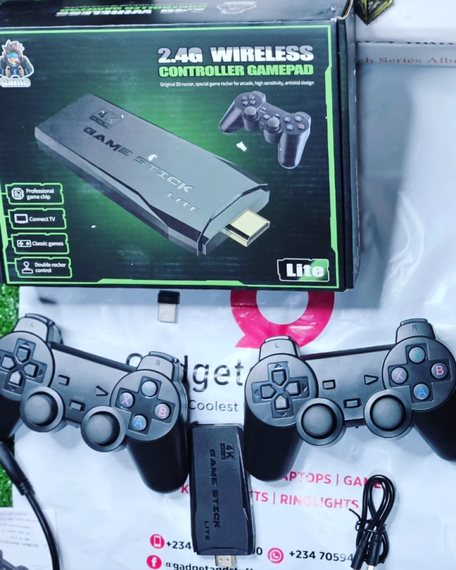 Gamepad Wireless 2.4G Per GameStick Lite – Nero, 4K Ultra HD, 2 Giocatori