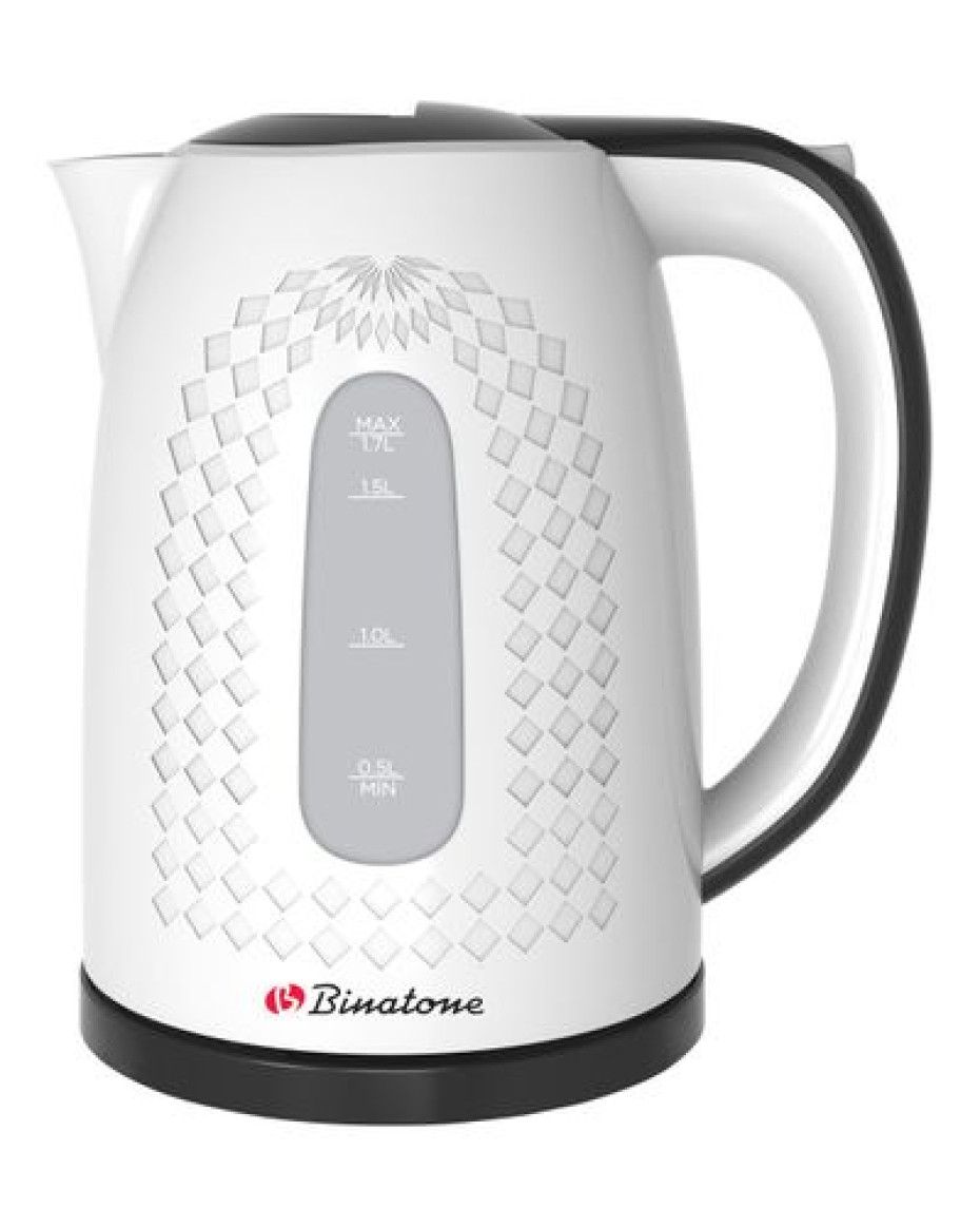 Binatone 1.7 Litres (CEJ-1780) Electric Kettle - White + 2 Years Warranty