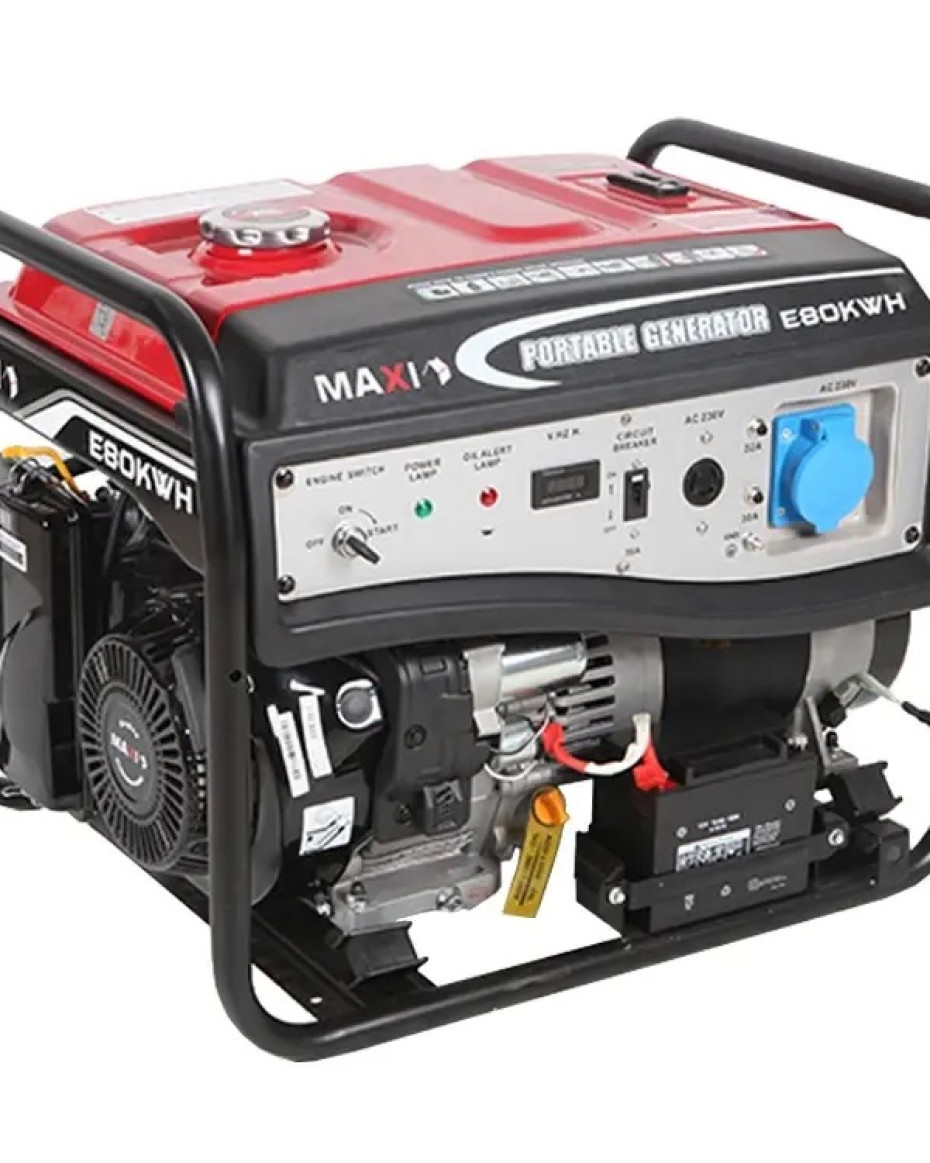 Maxi Generator 10kVa | 8.0kW | with Key & Wheels (E80KWH)