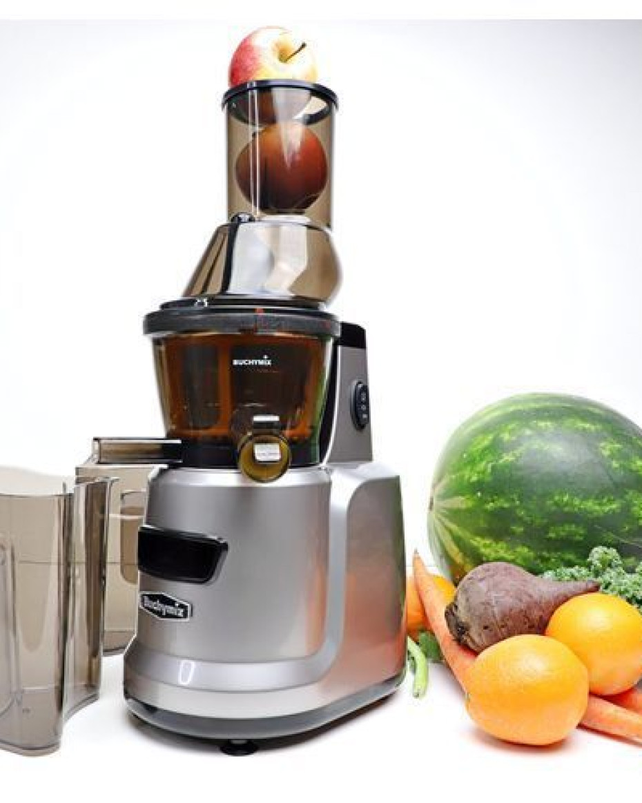 Buchymix Multipurpose Masticating Slow Cold-Press Juicer - (BJ100)-Silver/Grey [SEALED]