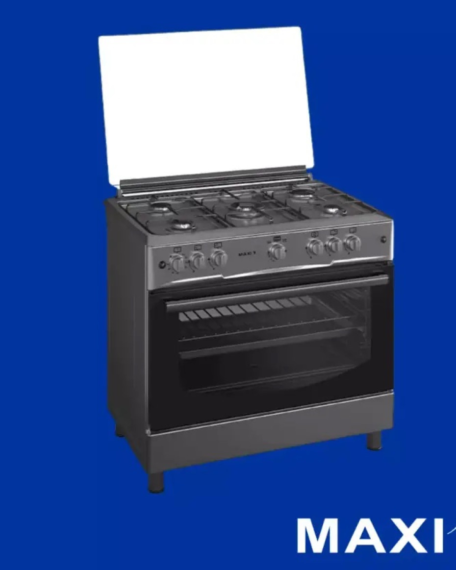 Maxi Gas Cooker 60x90 CM (5) Burners Inox