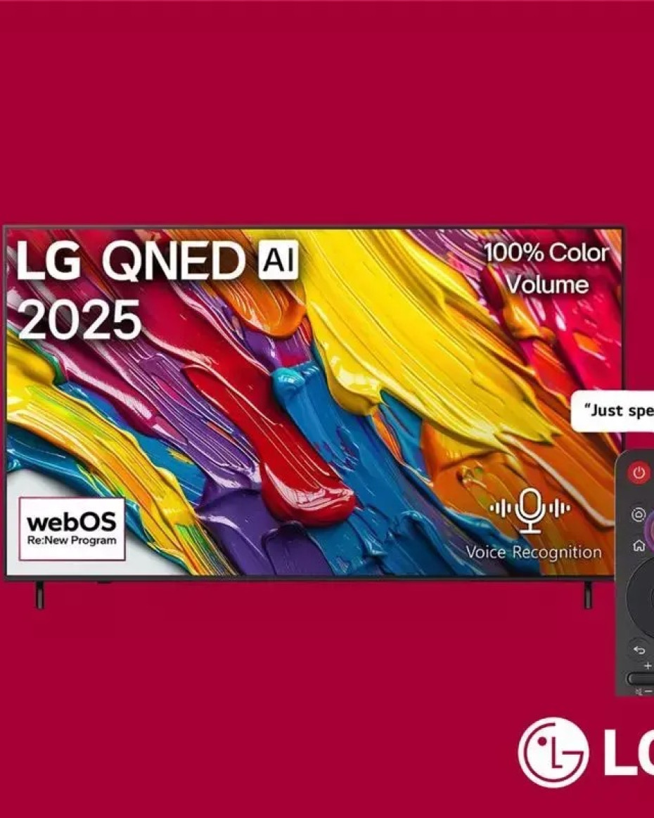 LG TV QNED 75 Inch QNED82A6A 4K Smart TV AI Magic remote webOS25