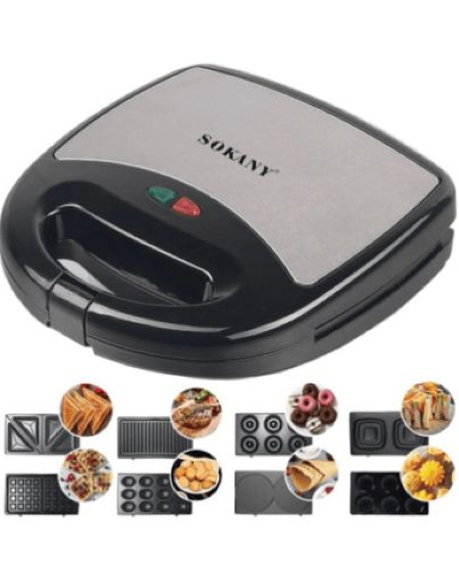 3 In 1 Waffle-Sandwich And Grill Maker