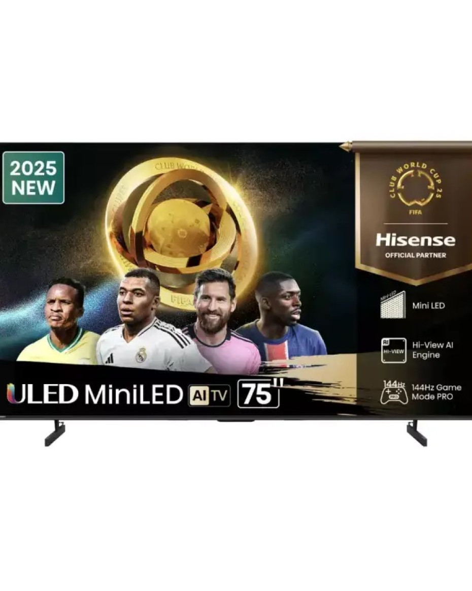 Hisense TV ULED 75 Inch U7Q 4K Smart TV Mini-LED 144Hz VRR QLED Gaming TV