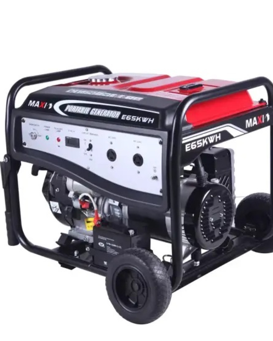 Maxi Generator 8.1kVa | 6.5kW | with Key & Wheels (E65KWH)