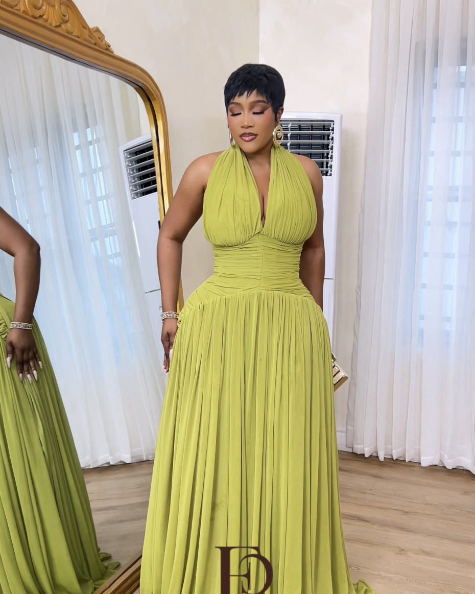 Aubrey Corset Maxi Dress - Olive