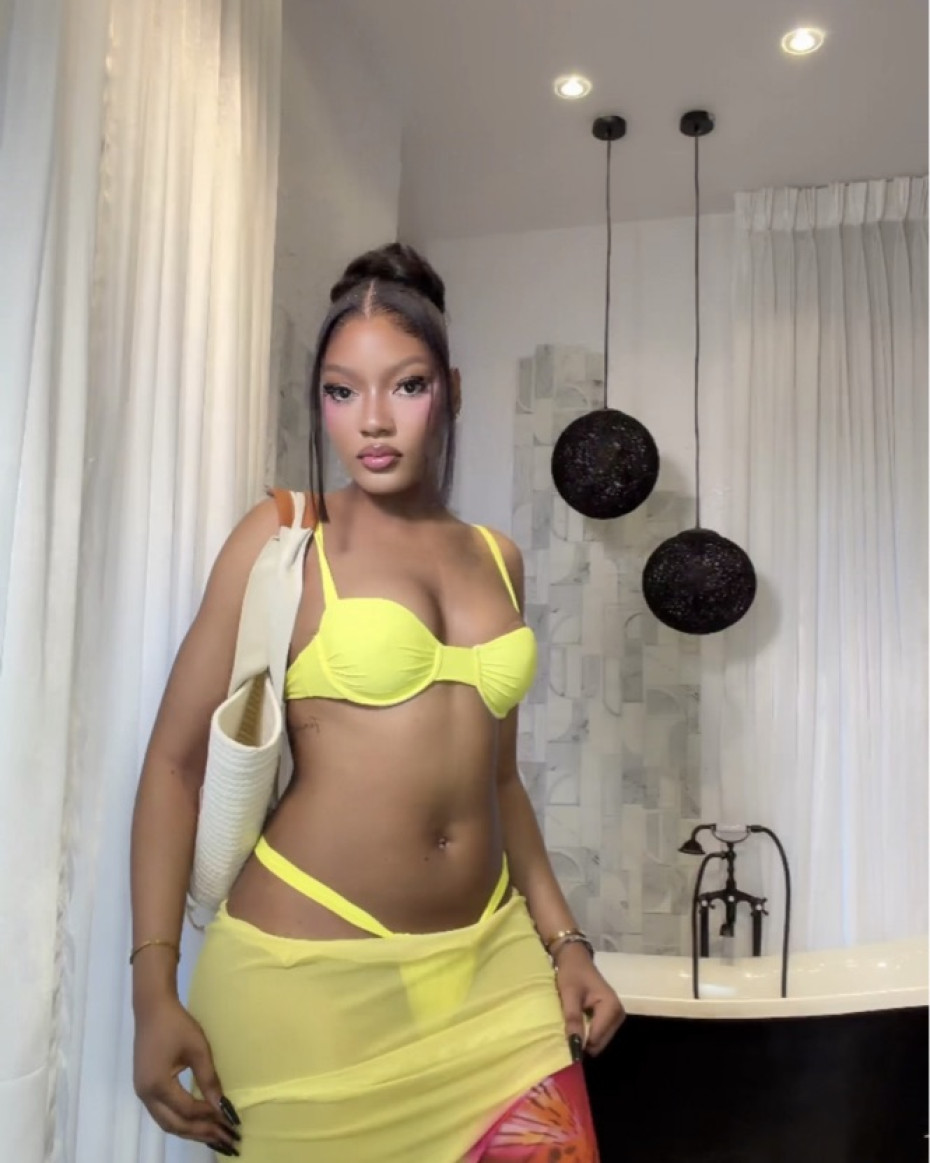 Stephy Floral 3 Piece Swimsuit Set - Yellow